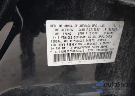 2017 Acura Ilx Premium Package/Technology Plus Package from USA, damaged, VIN 19UDE2F75HA008332